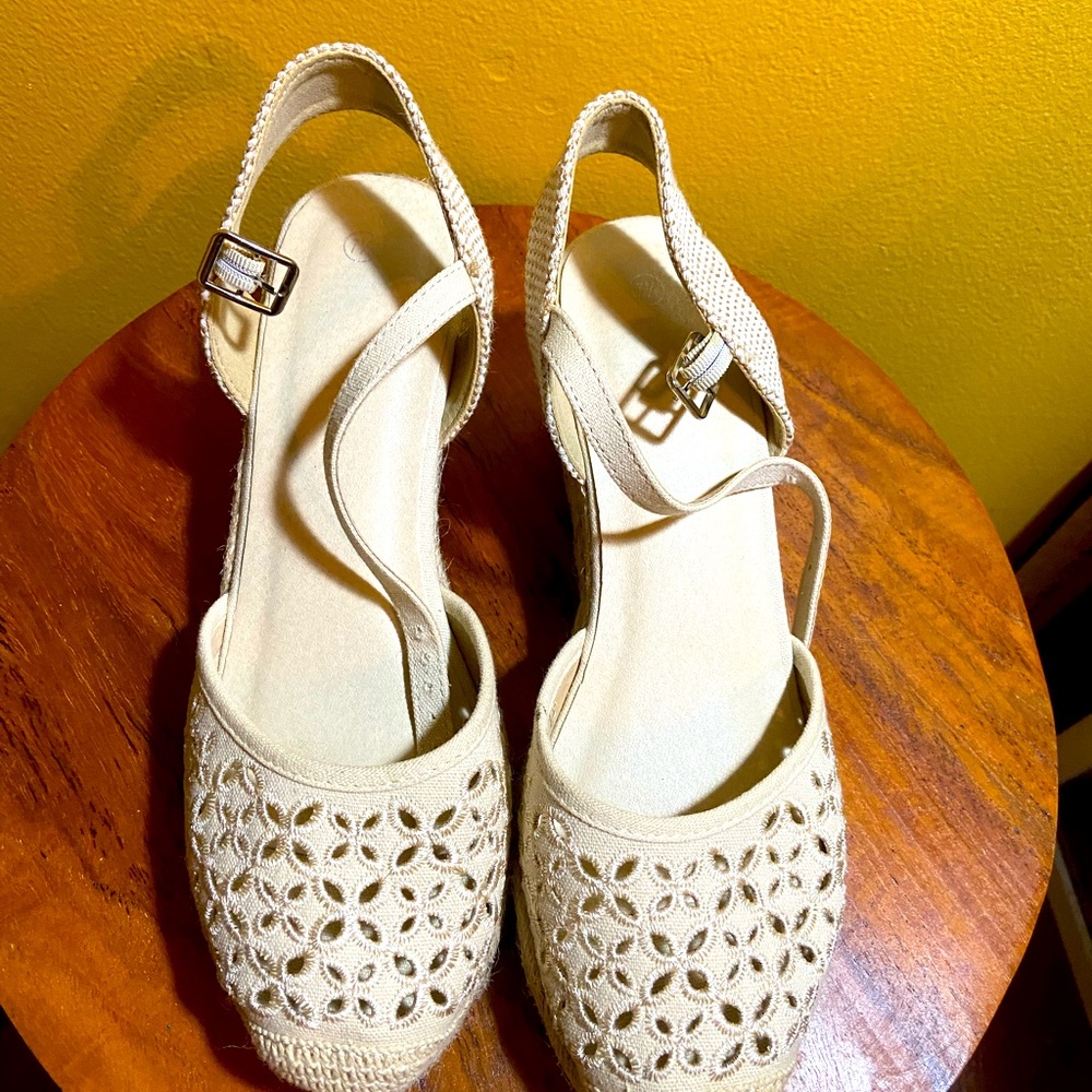 Ivory espadrille